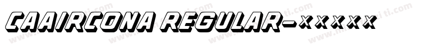 CAAircona Regular字体转换